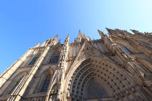 스페인 바르셀로나 - 2019 년 9 월 29 일: 고딕 대성당 바르셀로나 — 스톡 사진