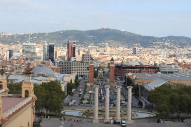 Barcelona havadan görünümü