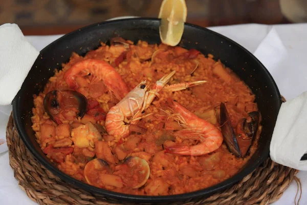 Paella fresca fatta — Foto Stock