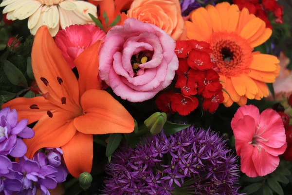 Барвисті весільні квіти — стокове фото
