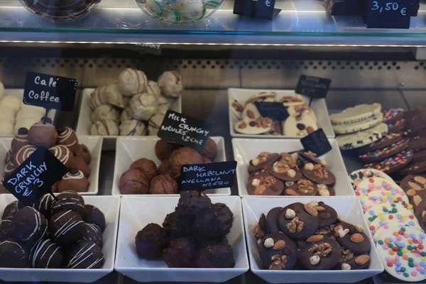 Barcelona, Spain - september 29th 2019: Chocolats in a shop — ストック写真