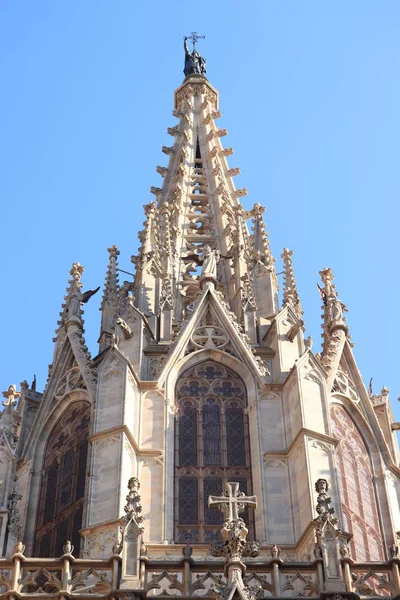 스페인 바르셀로나 - 2019 년 9 월 29 일: 고딕 대성당 바르셀로나 — 스톡 사진