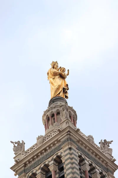 Marseille, Frankrijk - 25 september 2019: Notre Dame De La Garde kathedraal — Stockfoto