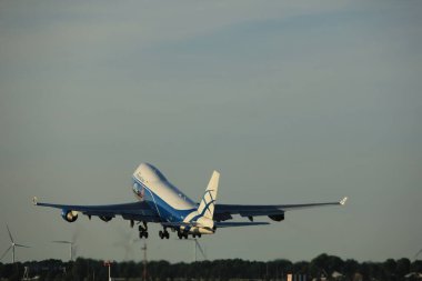 Amsterdam, Hollanda - 1 Haziran 2017: Vq Buu Airbridgecargo Boeing