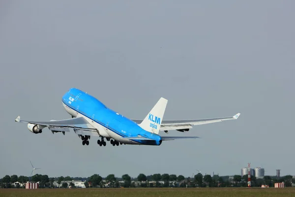 Amsterdam, Nizozemsko - 2. června 2017: Ph-Bfy Klm Boeing 747-406 — Stock fotografie