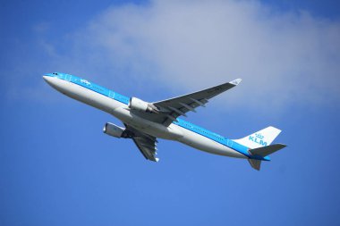 Amsterdam Hollanda - 23 Eylül 2017: Ph-Ake Klm Airbus A330
