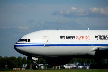 Amsterdam the Netherlands - May 3rd 2018: B-2098 Air China Cargo Boeing 777F