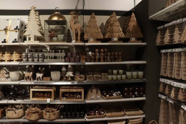 Cruquius, Hollanda - 26 Ekim 2018: Noel süslemeleri