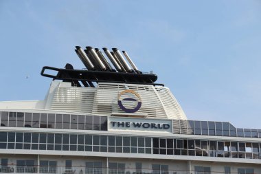 Velsen, Hollanda - 20 Temmuz 2018: Kuzey Denizi Kanalındaki Dünya