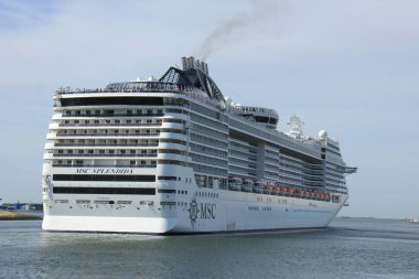 IJmuiden, Hollanda - 10th Eylül 2016: Msc Splendida