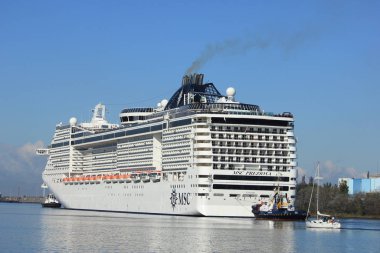 Velsen, Hollanda - 23 Eylül 2017: Msc Preziosa