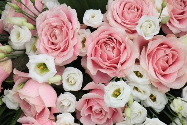 Flores de casamento rosa e branca — Fotografia de Stock