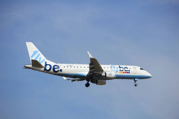 Amsterdam Paesi Bassi Luglio 2016 Fbjf Flybe Embraer Erj 175Std — Foto Stock