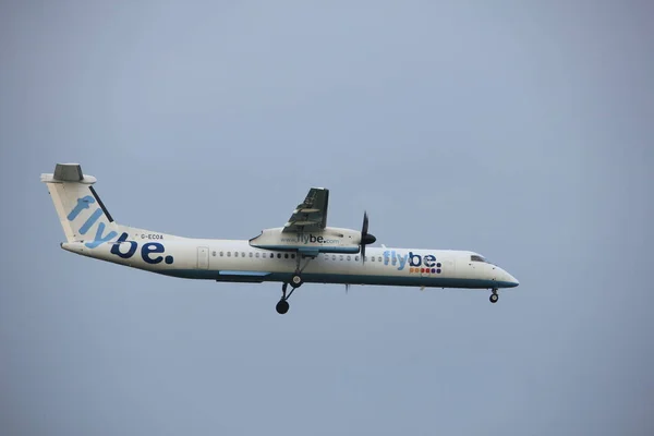 Amsterdam Nizozemsko Června 2017 Ecoa Flybe Havilland Canada Dhc 400 — Stock fotografie