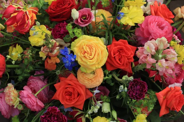Mixed Spring Bouquet Various Bright Colors — Stock Photo, Image