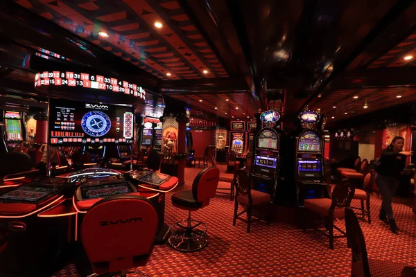 Barcelona Spanje September 2019 Costa Magica Casino Interieur — Stockfoto