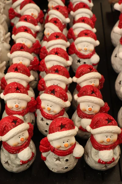 Aalsmeer Ολλανδία Νοεμβρίου 2018 Διακοσμήσεις Χριστουγέννων Χιονάνθρωπους Ένα Κατάστημα Διακόσμηση — Φωτογραφία Αρχείου