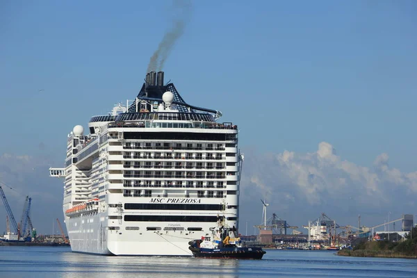 Velsen Hollanda Eylül 2017 Msc Preziosa Sahibi Işleticisi Msc Cruises — Stok fotoğraf