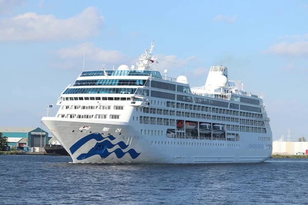 Velsen Holandia 2018 Lipca Pacific Princess Obsługiwany Przez Princess Cruises — Zdjęcie stockowe