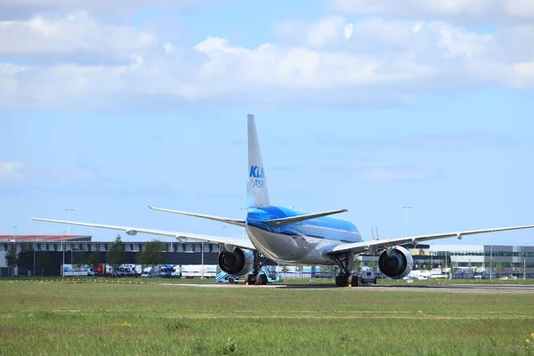 阿姆斯特丹机场Schiphol Netherlands May 5Th 2020 Airport Corona Lockdown Klm机队停放在机场各处 — 图库照片