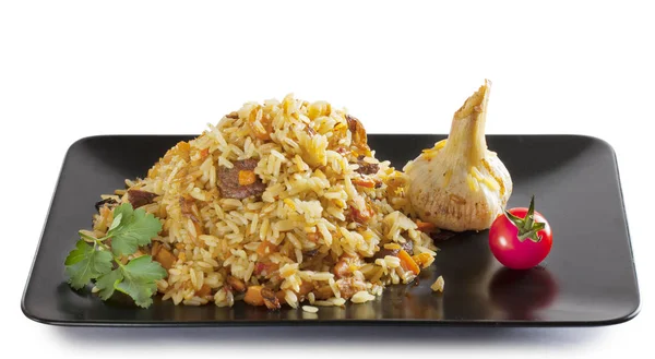 Pilaf with meat — Stock Photo, Image