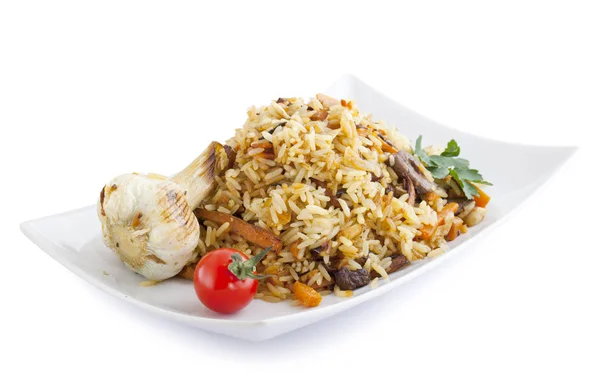 Pilaf con carne Immagini Stock Royalty Free