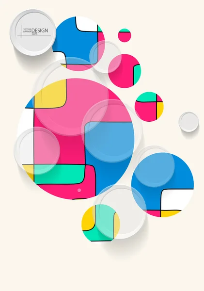 Abstracte ontwerpsjablonen. — Stockvector