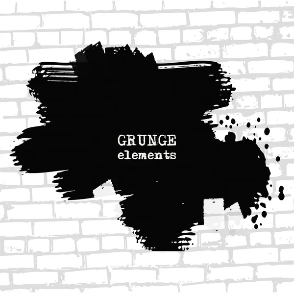 Grenade trou sur mur de briques illustration vectorielle . — Image vectorielle