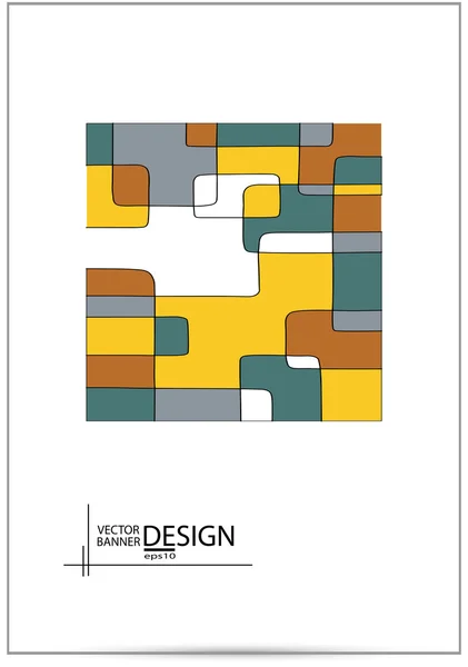 Abstracte geometrische achtergrond. — Stockvector