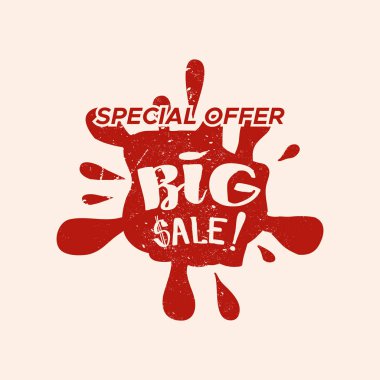 Renk arka plan ile izole Satılık damgası