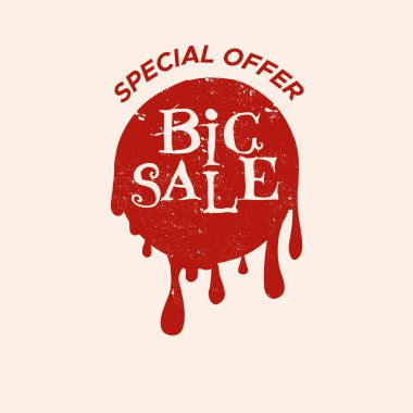 Renk arka plan ile izole Satılık damgası