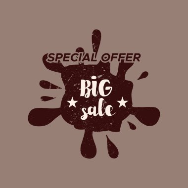 Renk arka plan ile izole Satılık damgası