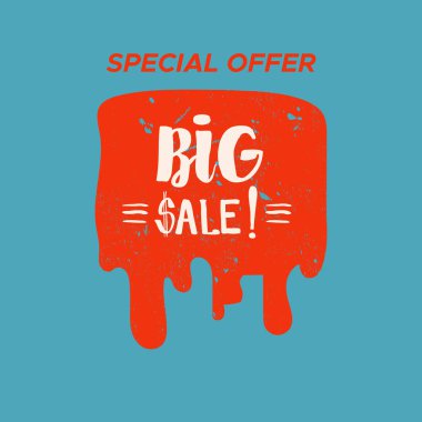 Renk arka plan ile izole Satılık damgası