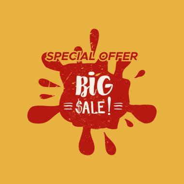 Renk arka plan ile izole Satılık damgası