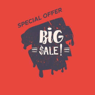 Renk arka plan ile izole Satılık damgası