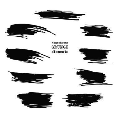 vektör grunge fırçalar