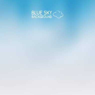 Mavi Gökyüzü bulutlu. Illustrator arka plan.