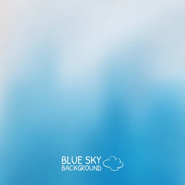 Blauer Himmel mit Wolken. Hintergrund des Illustrators. — Stockvektor