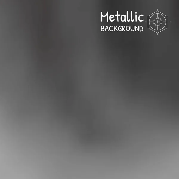 Dark grey blurred backgrounds. Silver metal — Stock Vector