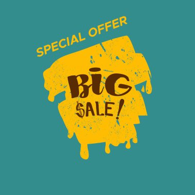 Renk arka plan ile izole Satılık damgası