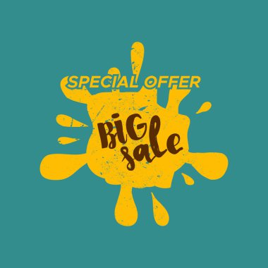 Renk arka plan ile izole Satılık damgası