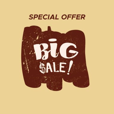 Renk arka plan ile izole Satılık damgası