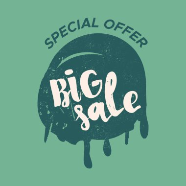 Renk arka plan ile izole Satılık damgası