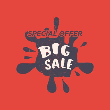 Renk arka plan ile izole Satılık damgası