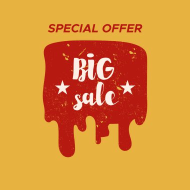 Renk arka plan ile izole Satılık damgası