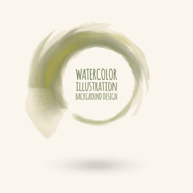 Suluboya daire doku. Vektör watercoluor daire elemanları tasarımı için.