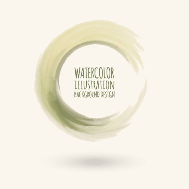 Suluboya daire doku. Vektör watercoluor daire elemanları tasarımı için.