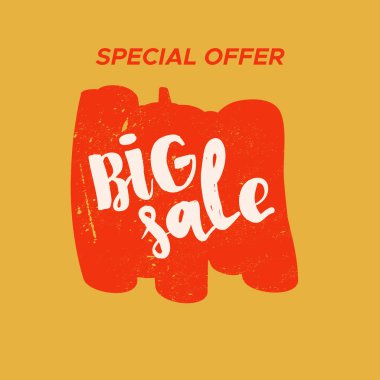 Renk arka plan ile izole Satılık damgası