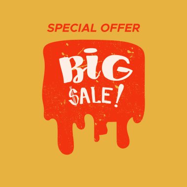 Renk arka plan ile izole Satılık damgası