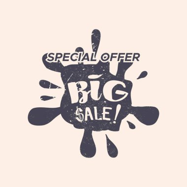 Renk arka plan ile izole Satılık damgası